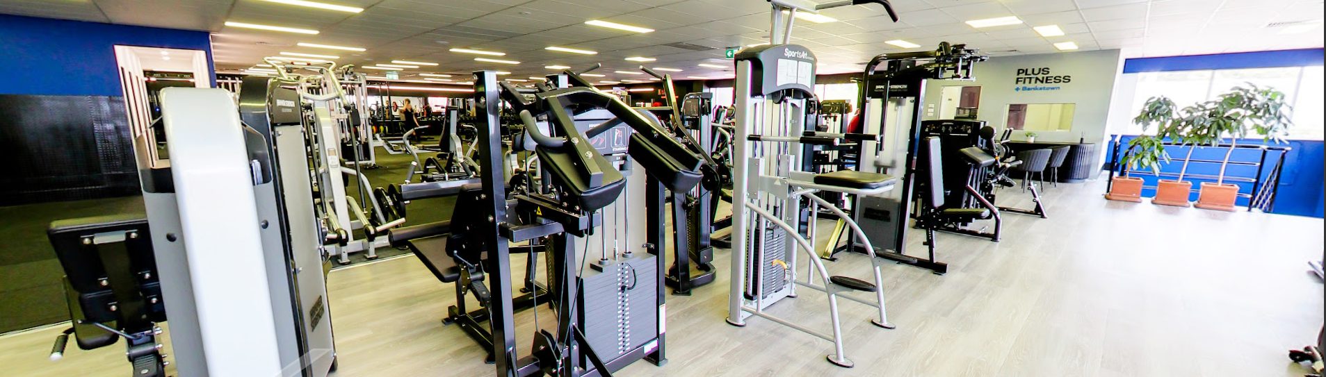 The machine floor at Plus Fitness Bankstown