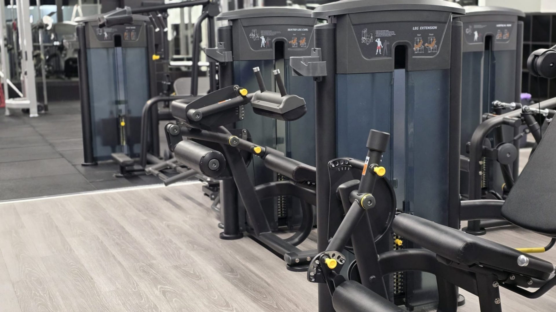 A row of pin-loaded machines at Carlingford