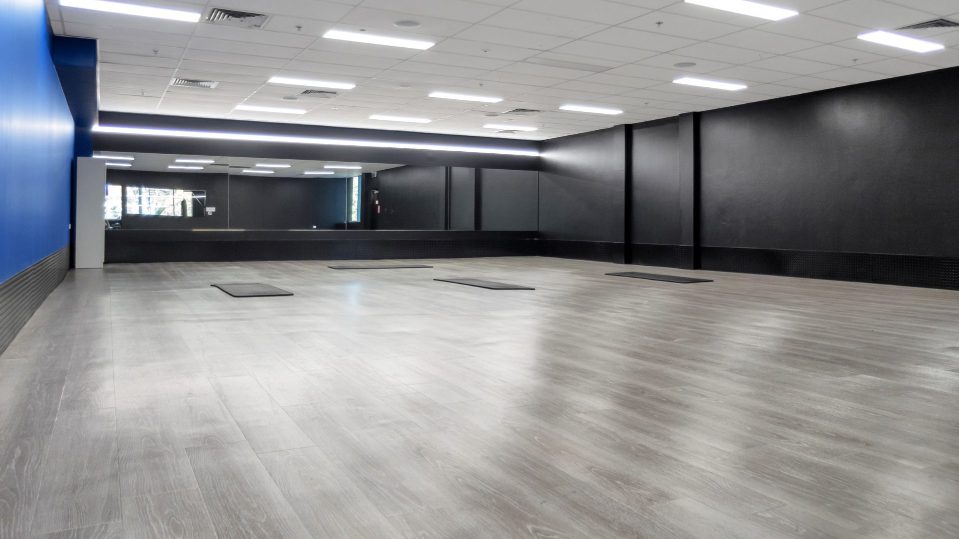 One of the two group fitness studios